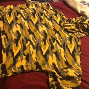 Camo Crop top with hood